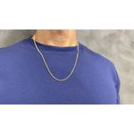 Corrente em Ouro 18k Masculina Grumet 2.2x1.2mm