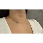 Corrente Feminina de Ouro 18K Chapada 40cm 3.5g
