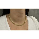 Corrente Feminina de Ouro 18K Elos Duplos 15g 7.0mm
