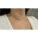 Corrente feminina de ouro Piastrine 2.0x 0.4mm