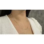 Corrente Feminina em ouro 18k 750 Piastrine de 1,5mm