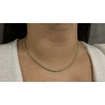 Corrente Feminina em Ouro 18k dois tons 42cm 2.6mm