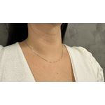 Corrente Feminina Veneziana de Ouro Branco 18K 45cm