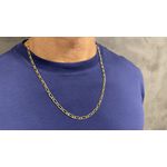 Corrente Fígaro 1X1 em Ouro 18K com 7,2g 4.1mm