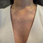 Corrente Feminina em ouro 18k Piastrine 1.9g 1,5mm