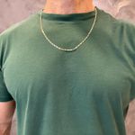 Corrente de Ouro 18k Piastrine Masculina 9.0g 60.0cm
