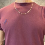 Corrente de Ouro 18k Piastrine Masculina 6.2g 60cm