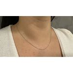 Corrente Italiana Singapura Feminina de Ouro Branco