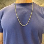 Corrente em Ouro 18K Modelo Cordão Baiano 7.2g 70cm
