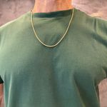 Corrente em Ouro 18K Malha Corda com 3.6g 2.2mm