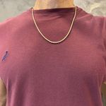 Corrente de ouro masculina corda trancilin