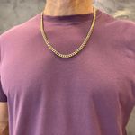 Corrente de Ouro 18k Masculina Elo Fígaro 17.0g 5.5mm