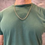 Corrente de Ouro Masculina Oca com 3,8mm de 60 e 70cm