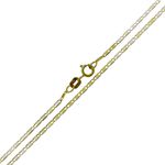 Correntes em Ouro 18k Piastrine Masculina 2.4g 1.25mm