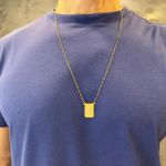 Escapulário de Ouro 18k Grande com 10.5g 70cm