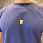 Escapulário em Ouro 18k Grande Retangular 9.0g 70cm