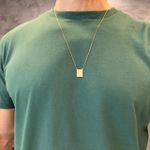 Escapulário em Ouro 18k Oração de São Bento 4.6g 60cm