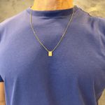 Escapulário de Ouro 18k Elos Duplos N. Sra. Carmo 5.2g