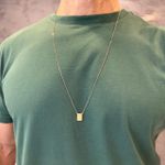 Escapulário em Ouro 18k Retangular 3.0g 60 e 70cm