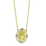 Gargantilha de Ouro 18k Coração de Jesus 3.3g 16.0mm