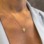 Gargantilha de Ouro 18k Coração de Jesus 3.3g 16.0mm