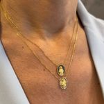 Gargantilha de Ouro 18k Coração de Jesus 3.6g 15.0mm