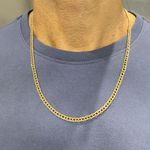 Corrente de Ouro 18K Groumet Duplo 8.6g 60cm