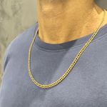 Corrente de Ouro 18K Groumet Duplo 8.6g 60cm