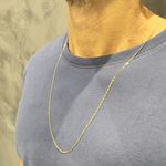 Corrente de Ouro Piastrine 70 cm 