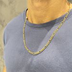 Corrente em Ouro Fígaro 60cm