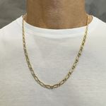 Corrente Fígaro 1X1 em Ouro 18K com 7,2g 4.1mm