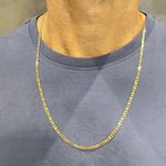 Corrente em Ouro 18k Italiana Masculina 3.0mm 60 e 70 cm