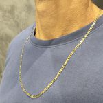 Corrente em Ouro 18k Italiana Masculina 3.0mm 60 e 70 cm