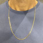 Corrente Piastrine Masculina em Ouro 2.5mm