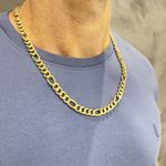 Corrente Masculina Elo Fígaro em Ouro 18K 34.5g