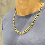 Corrente de Ouro Masculina modelo fígaro 2x1 15.8g