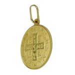 Medalha de São Bento em Ouro 18k Maciça