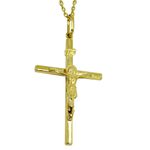 Crucifixo de Ouro 18k 0,750 com Cristo 