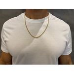 Corrente de Ouro Masculina Cartier elos Redondos