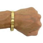 Pulseira Masculina de Ouro 18K 21cm