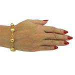 Pulseira de Ouro 18k Feminina com Bolas de 9.0mm