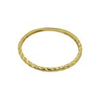 Anel de Ouro 18k Aparador torcido 1.5x1.0mm