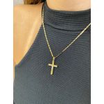 Pingente de ouro 18k Crucifixo Vazado 