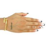 Bracelete em Ouro Prego Grosso com 4.0mm e 11,3g