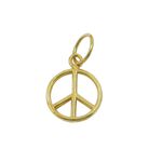 Pingente em Ouro 18k Simbolo da Paz e Amor