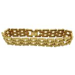 Pulseira Masculina de Ouro 18k Modelo Tijolinho com 20cm