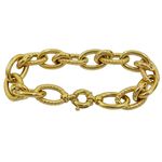 Pulseira Feminina Grossa em Ouro 18k Design Italiano 0,750