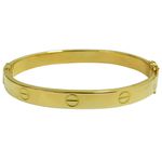 Bracelete de Ouro 18k Prego Parafuso com 6,1mm e 7.6g