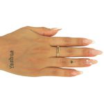 Anel de Ouro 18k Feminino com Pedras Brasileiras