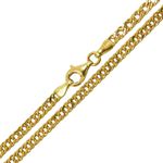 Cordão Feminino Groumet Duplo em Ouro 18K 